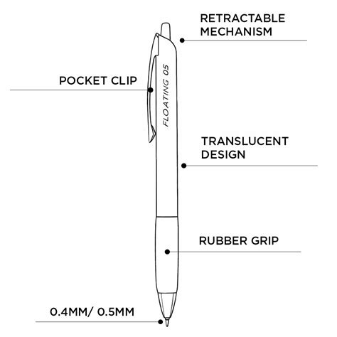 Pentel Floatune Airy Design Ball Point Pen – SCOOBOO