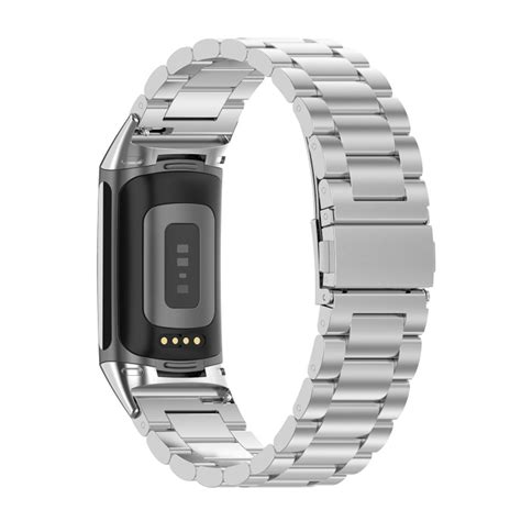 Fitbit Charge 6 klockarmband i rostfritt stål - Silver - Teknikdelar.se