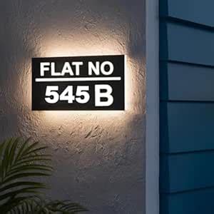 SRGInfotech -Imported Acrylic luxury LED Flat numbers -545B| SIZE:SIZE ...