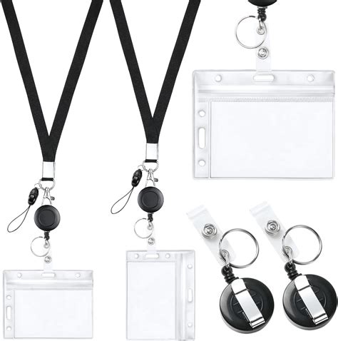 Retractable Lanyards,Lanyards with Card Holder,3 Set Includes ...
