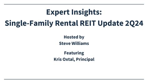 Expert Insights: Single-Family Rental REIT Update (October 2024) | Capright