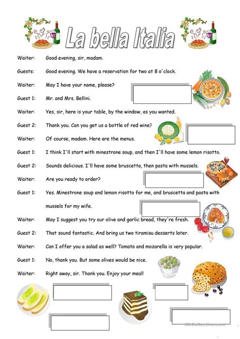Image result for Fun Italian Worksheets