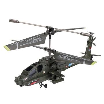 Saldi Elicottero RC SYMA S109G 3.5CH Beast RTF AH-64 Modello Militare ...