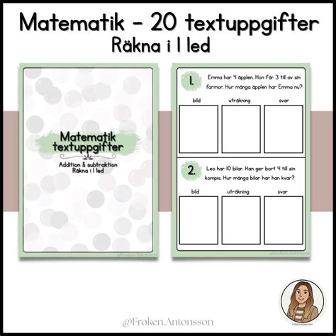 Textuppgifter - matematik - addition & subtraktion | Teach Academy