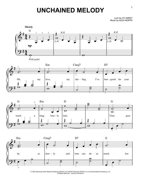 Unchained Melody | Sheet Music Direct