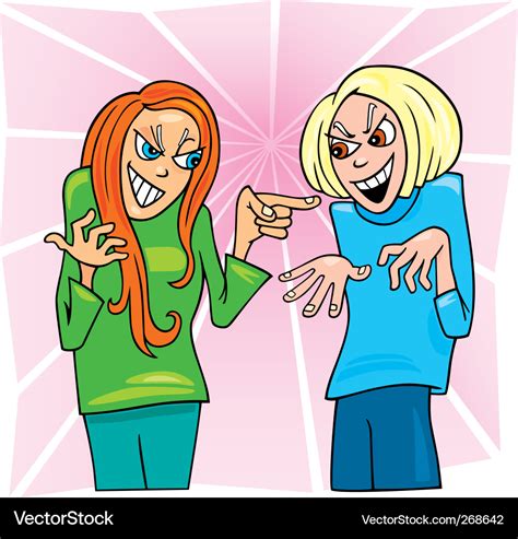 Cartoon Business Women Argue 的图像结果