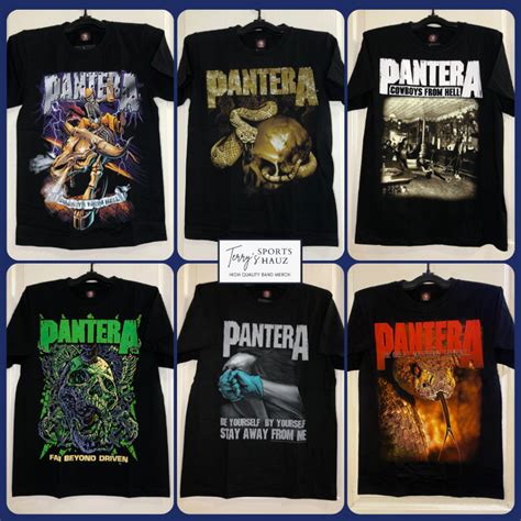 PANTERA ROCK YEAH BAND SHIRTS ASSORTED DESIGNS | Shopee Philippines