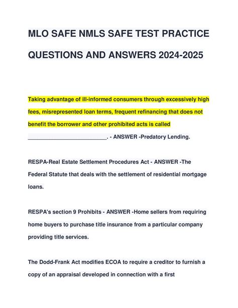 Image result for NMLS Practice Test