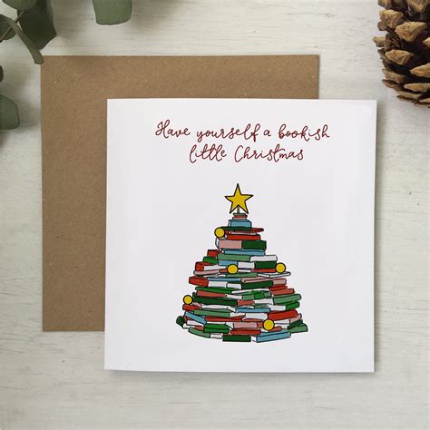 Have yourself a bookish little Christmas card | Christmas card book ...
