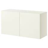 BESTÅ shelf unit with doors, white/Lappviken white, 120x42x64 cm (471 ...