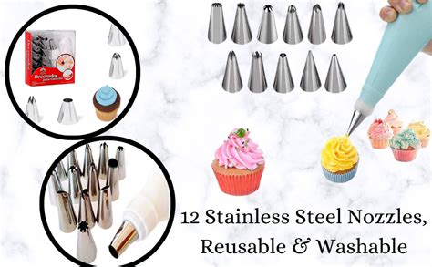 Buy Saylani Enterprises Cake 12 Piece Cake Decorating Set Frosting ...