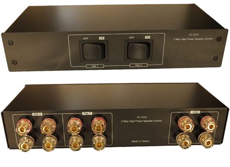 Buy 2 Zone Speaker Pair High Power Selector Switch Switcher with Gold ...