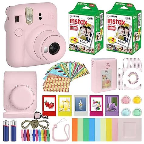 Fujifilm Instax Mini 12 Instant Camera Blossom Pink + Carrying Case ...