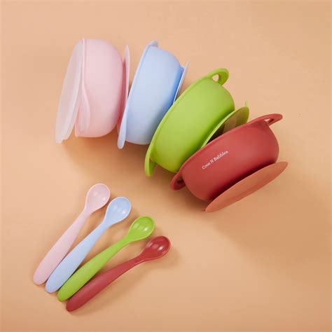 Suction Bowl With Lid and Spoon – Coos N Babbles