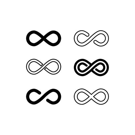 Vector infinity loop icon set illustration | Premium Vector