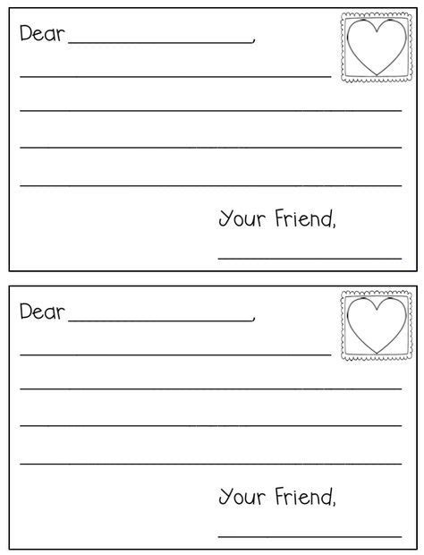 Printable Valentine Writing Paper For Kids - Tedy Printable Activities