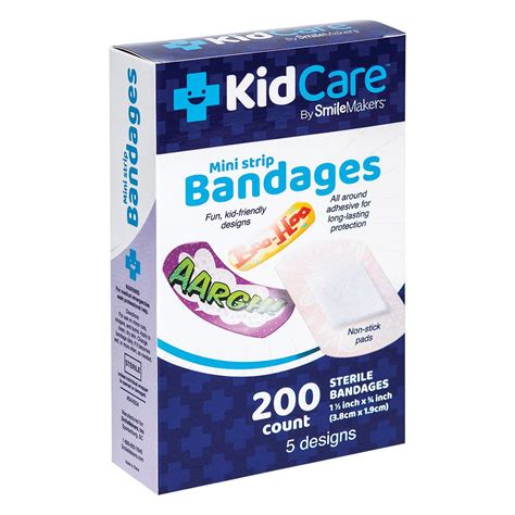 KidCare™ Owie! Mini Band-Aids | Latex Free | SmileMakers®