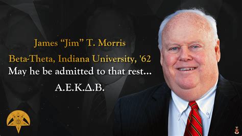 Brother James "Jim" T. Morris Joins Chapter Celestial - Kappa Sigma ...