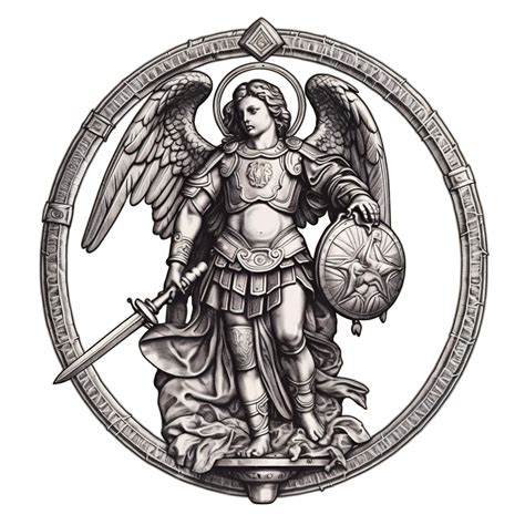 Premium Photo | St Michael the Archangel Illustration Archangle Saint ...