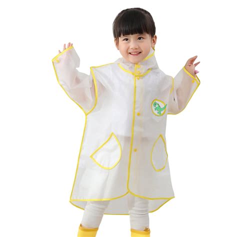 Rain Coats Children Raincoat Cute Cartoon Baby Transparent Fashion ...