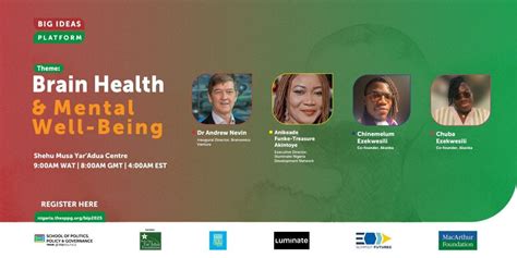 Big Ideas Platform 2025: Brain Health and Mental Wellbeing, Shehu Musa ...