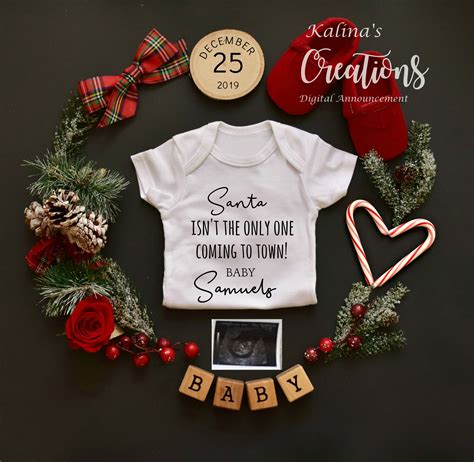Christmas Baby Announcement Template - Employee Onboarding Template