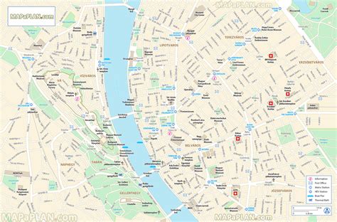 Printable Map Of Budapest Tourist Attractions