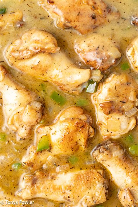 Smothered Chicken Wings - The Midwest Kitchen Blog