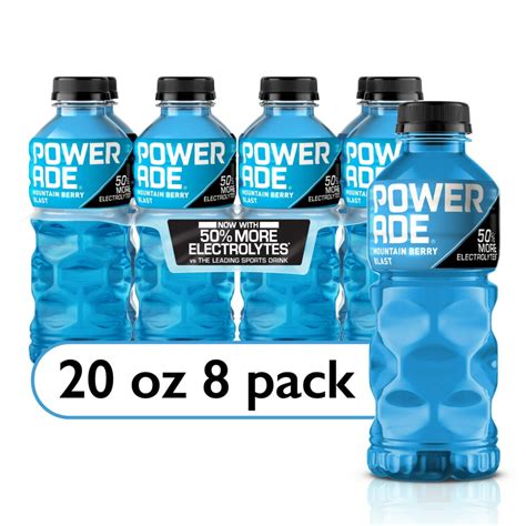 POWERADE Electrolyte Enhanced Mountain Berry Blast Sport Drink, 20 fl ...