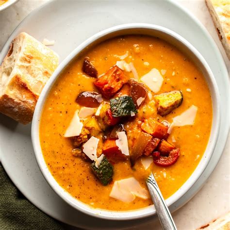 Roasted Vegetable Soup - Nora Cooks