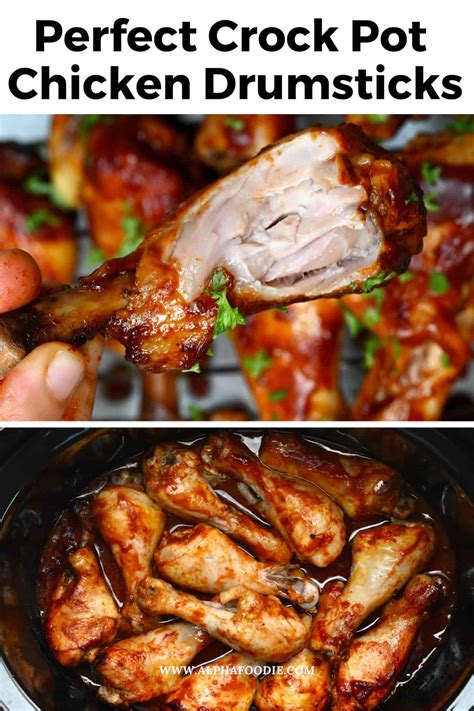 Easy Crock Pot Chicken Drumsticks - Alphafoodie