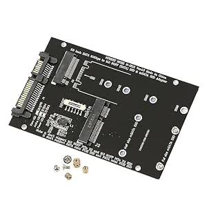 Tobo 2 in 1 Combo NGFF M.2 SATA & mSATA SSD to 2.5inch SATA3.0 Adapter ...