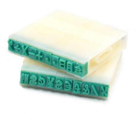 Harf Baskı Seti SEMBOLLER Harfler | ETİ SANAT Seramik Atölyesi Malzemeleri