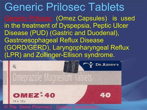 Generic Prilosec Capsules for Treatment of GERD, Gastric & Duodenal ...