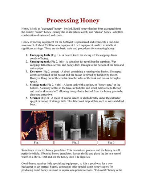 Image result for Basic Honey Processing
