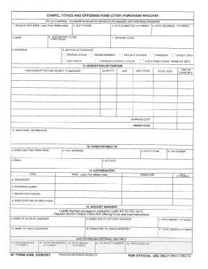Af Form 4356 - Fill Online, Printable, Fillable, Blank | pdfFiller