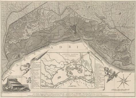 Teodore Viero, Map of the Venetian Lagoon, 1820 | The Map House