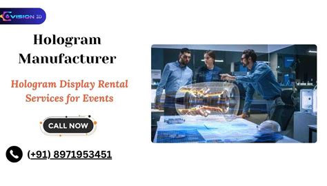 Hologram Manufacturer Offering Display Rentals for All Events