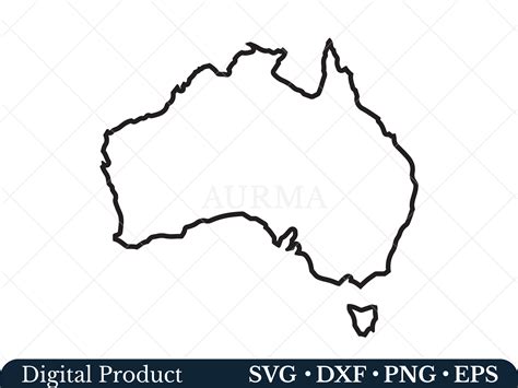 Map Of Australia Svg