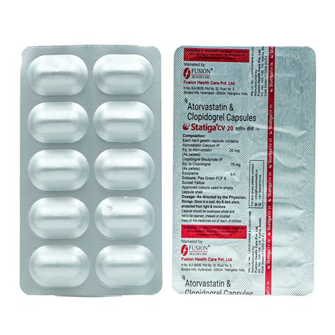 Statiga CV 20 Capsule | Uses, Side Effects, Price | Apollo Pharmacy