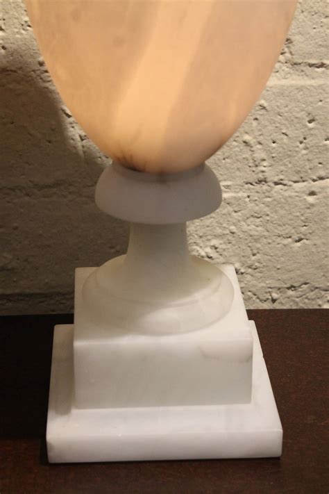 Vintage Carved Italian Alabaster Urn Lamp at 1stDibs | alabaster lamps ...