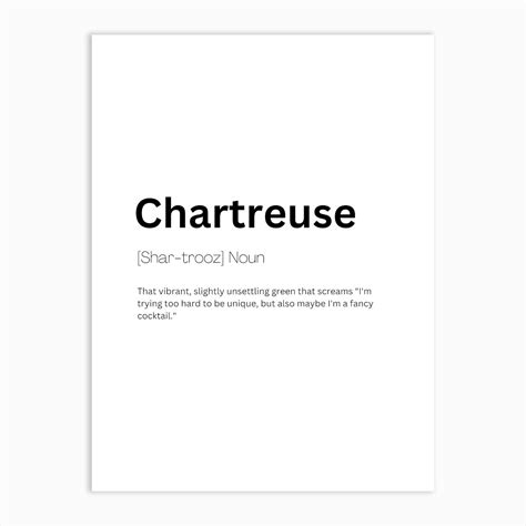 Image result for Chartreuse Definition
