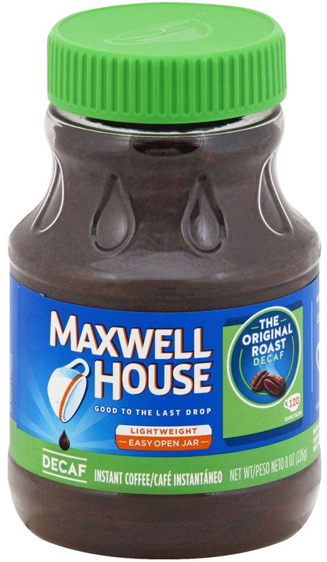 Maxwell House Decaffeinated Instant Coffee, 8 Ounce -- 6 per case