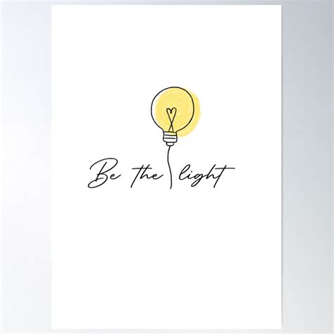 Be The Light | Bible Verse Poster Wall Art, Modern Wall Decor For ...