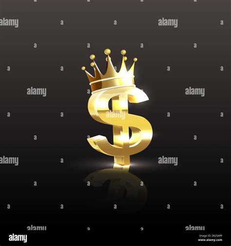 Gold Dollar Sign and Crown Icon Vector Logo Template Illustration ...