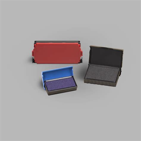 Self-inking Stamp Ink pads & Refill Stamp Pads- Blue, Black , Red Ink ...