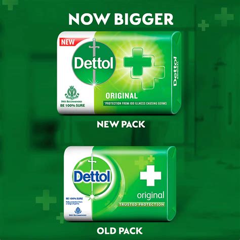 Buy DETTOL ORIGINAL GERM PROTECTION BATHING SOAP BAR (PACK OF 4 - 75G ...