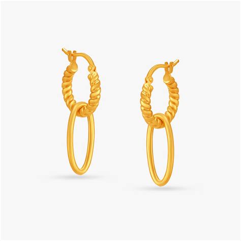 Minimal Twisted Hoop Earrings