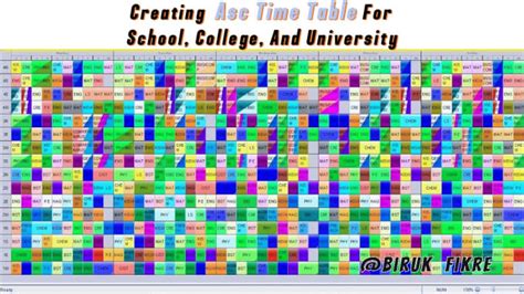 Image result for Step Wise Guide to Make ASC Timetable Software