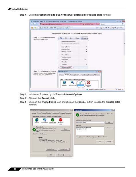SonicWALL NetExtender Settings - Save Connection Profile Guide